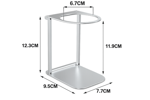 Schéma des dimensions du support NomadFlow